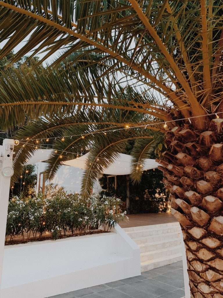 Private wedding venue in Ibiza set among countryside villas with outdoor ceremony space